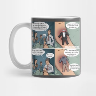 Dressing a wound Mug